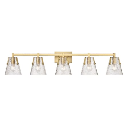 Z-Lite Analia 5 Light 10" Wide Vanity Light Modern Gold