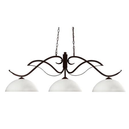 Z-Lite Phoenix 3 Light 52" Wide Billiard Chandelier Bronze