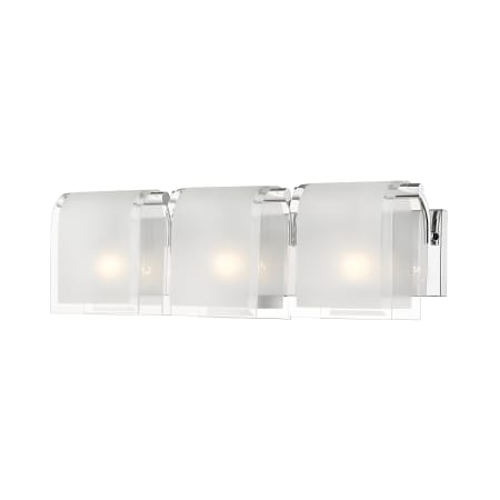 Z-Lite Zephyr 3 Light 23" Wide Bathroom Vanity Light Chrome