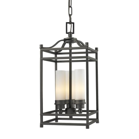 Z-Lite Altadore 3 Light Mini Pendant with Matte Opal Shade Bronze