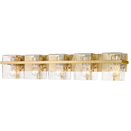 Z-Lite Bennington 5 Light 36" Wide Bathroom Vanity Light Modern Gold