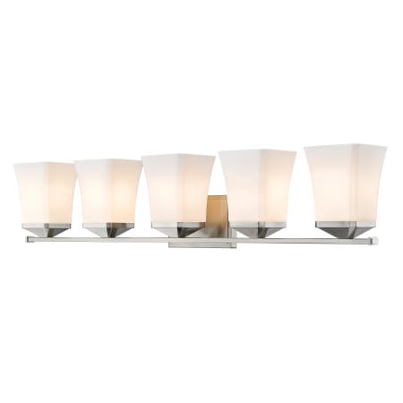 Z-Lite Darcy 5 Light 38" Wide Bathroom Vanity Light Brushed Nickel