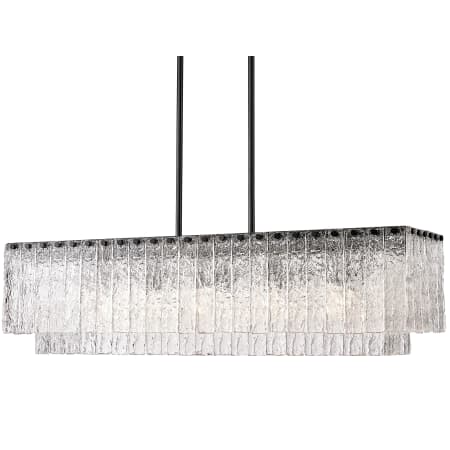 Z-Lite Glacier 5 Light 43" Wide Linear Chandelier Matte Black