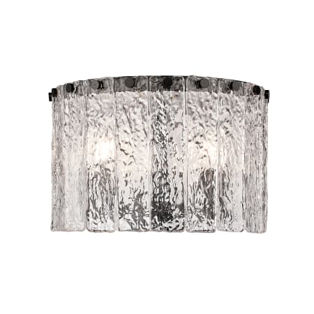 Z-Lite Glacier 3 Light 13" Wide Flush Mount Drum Ceiling Fixture Matte Black