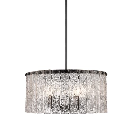 Z-Lite Glacier 5 Light 19" Wide Pendant Matte Black