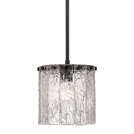 Z-Lite Glacier 9" Wide Pendant Matte Black