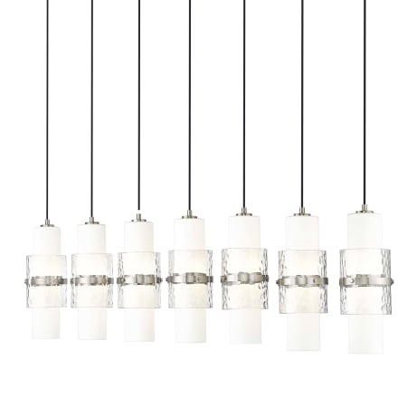 Z-Lite Cayden 7 Light 54" Wide Linear Chandelier Brushed Nickel