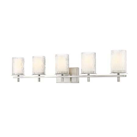 Z-Lite Grayson 5 Light 40" Wide Vanity Light Brushed Nickel
