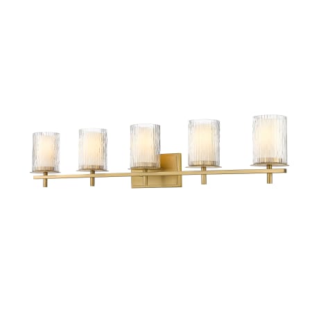 Z-Lite Grayson 5 Light 40" Wide Vanity Light Modern Gold