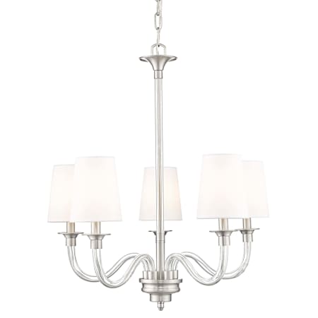 Z-Lite Katerina 5 Light 24" Wide Chandelier Brushed Nickel