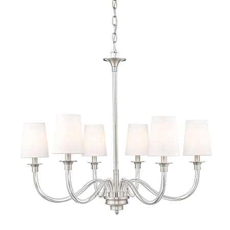 Z-Lite Katerina 6 Light 32" Wide Chandelier Brushed Nickel