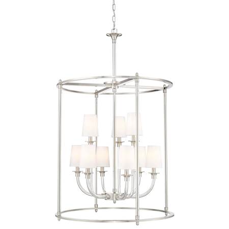 Z-Lite Katerina 9 Light 28" Wide Chandelier Brushed Nickel