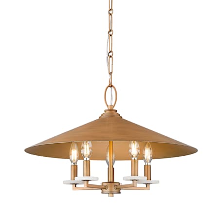 Z-Lite Rialto 5 Light 22" Wide Pendant Signature Gold