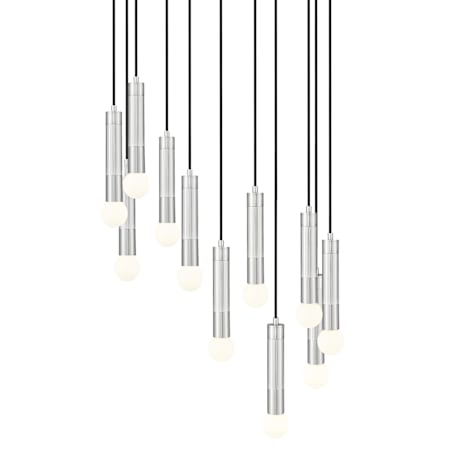 Z-Lite Stari 11 Light 24" Wide Multi Light Pendant Brushed Nickel
