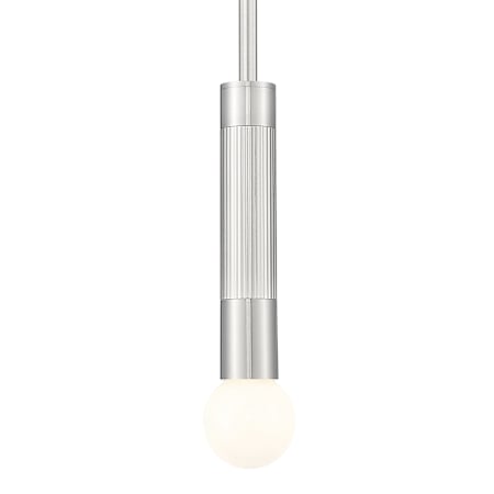 Z-Lite Stari 5" Wide Rod-Hung Mini Pendant Brushed Nickel
