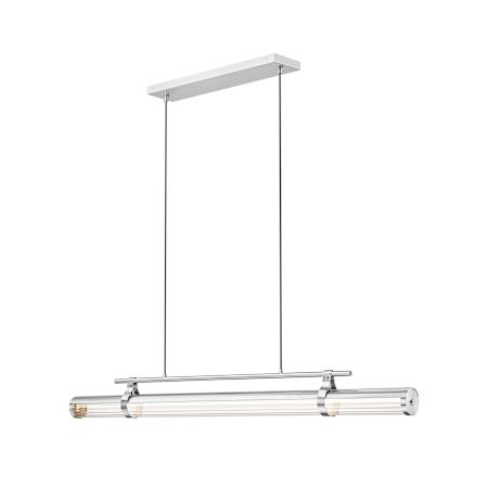 Z-Lite Benoit 56" Wide LED Linear Chandelier Brushed Nickel