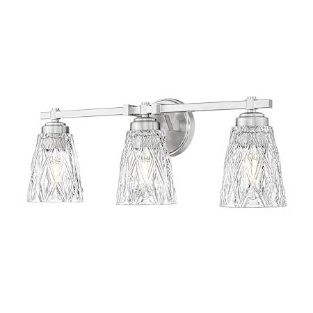 Z-Lite Andree 3 Light 24" Wide Vanity Light Brushed Nickel