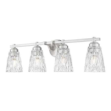 Z-Lite Andree 4 Light 32" Wide Vanity Light Brushed Nickel