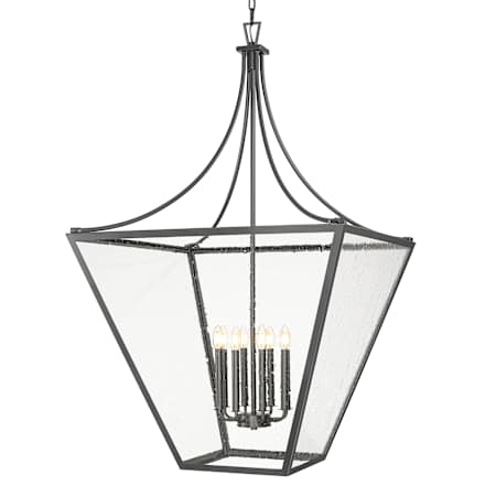 Z-Lite Montalcino 8 Light 32" Wide Taper Candle Pendant Iron Ore