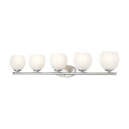 Z-Lite Colette 5 Light 42" Wide Vanity Light Brushed Nickel
