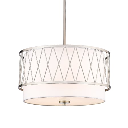 Z-Lite Dalton 3 Light 17" Wide Pendant Brushed Nickel
