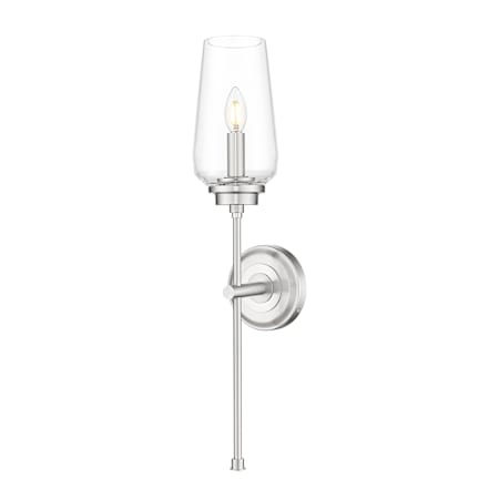 Z-Lite Clara 26" Tall Wall Sconce Brushed Nickel