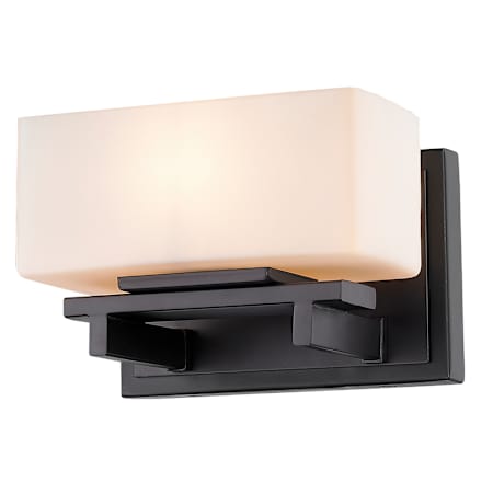 Z-Lite Kaleb 1 Light Bathroom Sconce Bronze