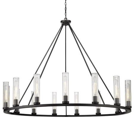 Z-Lite Beau 15 Light 60" Wide Pillar Candle Ring Chandelier Bronze