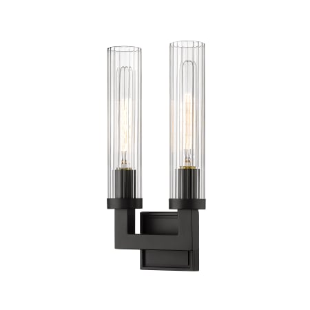 Z-Lite Beau 2 Light 17" Tall Wall Sconce Bronze
