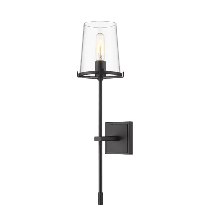 Z-Lite Callista 26" Tall Wall Sconce Matte Black