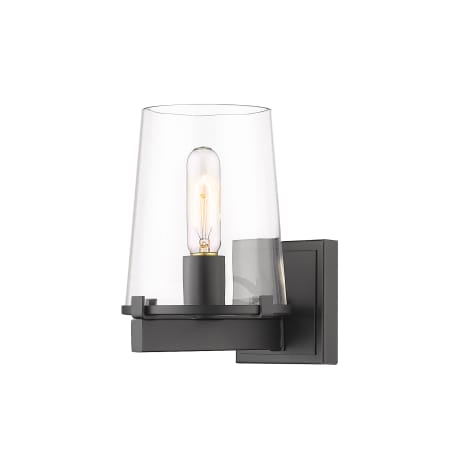Z-Lite Callista 7" Wide Bathroom Vanity Light Matte Black