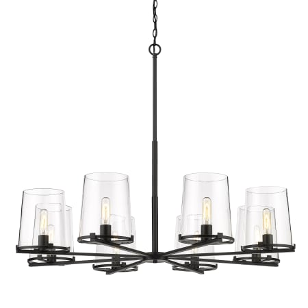 Z-Lite Callista 8 Light 44" Wide Chandelier Matte Black
