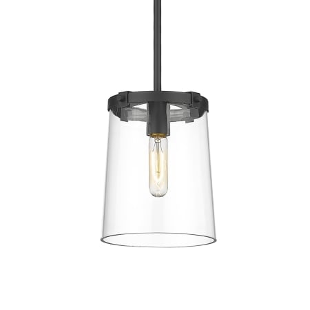 Z-Lite Callista 8" Wide Mini Pendant Matte Black
