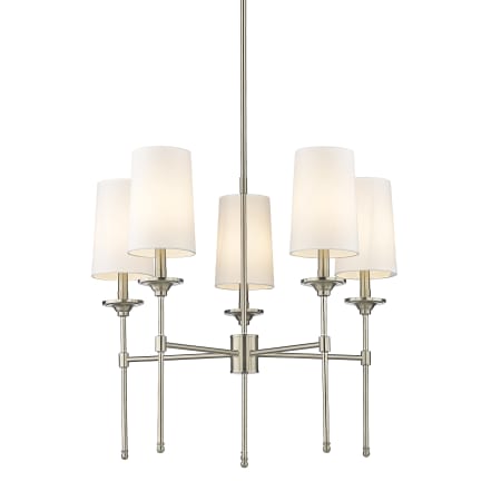 Z-Lite Emily 5 Light 28" Wide Chandelier Brushed Nickel
