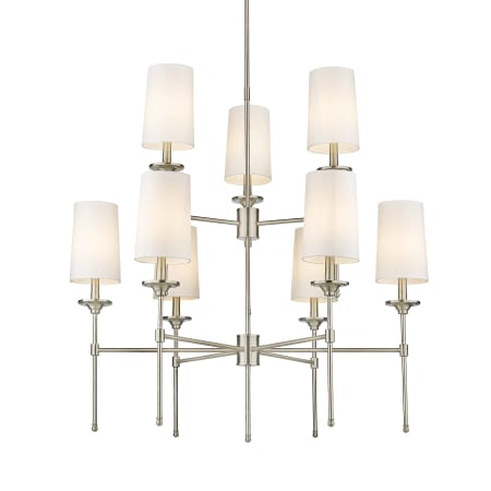 Z-Lite Emily 9 Light 38" Wide Chandelier Brushed Nickel