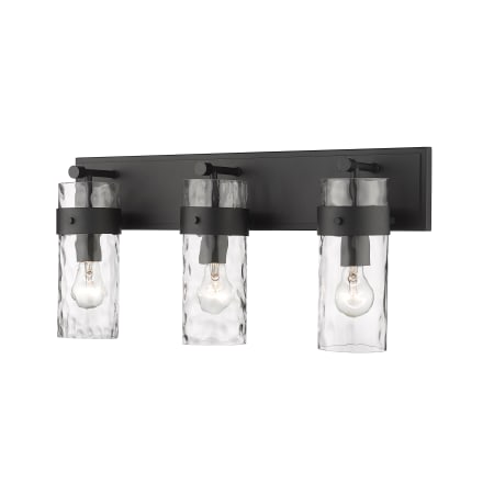 Z-Lite Fontaine 3 Light 24" Wide Bathroom Vanity Light Matte Black