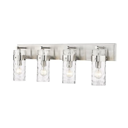 Z-Lite Fontaine 4 Light 34" Wide Bathroom Vanity Light Brushed Nickel