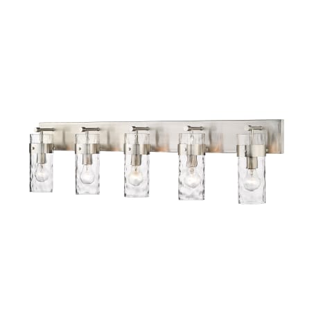 Z-Lite Fontaine 5 Light 44" Wide Bathroom Vanity Light Brushed Nickel
