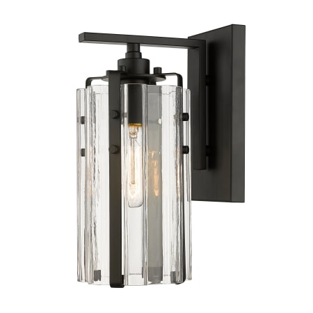 Z-Lite Alverton 13" Tall Bathroom Sconce Matte Black