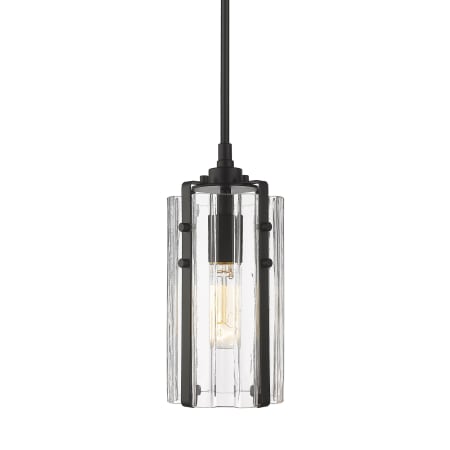 Z-Lite Alverton 6" Wide Mini Pendant Matte Black