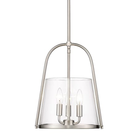 Z-Lite Archis 3 Light 12" Wide Taper Candle Pendant Brushed Nickel