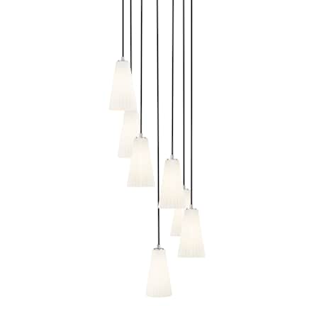 Z-Lite Farrell 7 Light 18" Wide Chandelier Brushed Nickel