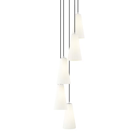 Z-Lite Farrell 5 Light 12" Wide Chandelier Brushed Nickel