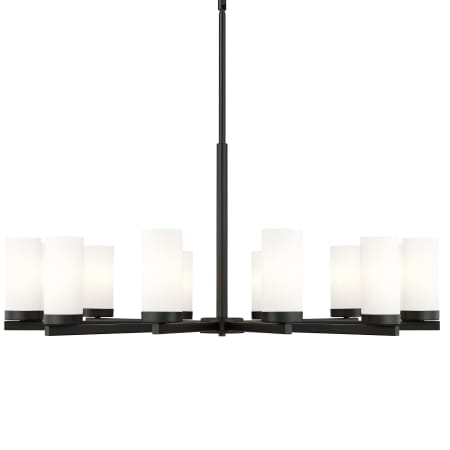 Z-Lite Danica 12 Light 39" Wide Candle Style Chandelier Matte Black