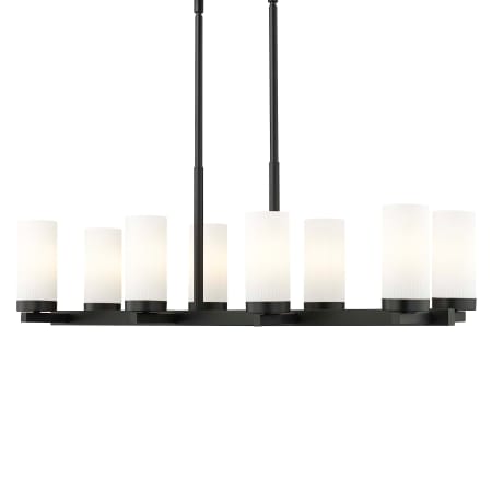 Z-Lite Danica 8 Light 42" Wide Linear Chandelier Matte Black