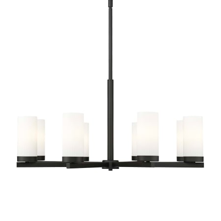 Z-Lite Danica 8 Light 32" Wide Candle Style Chandelier Matte Black