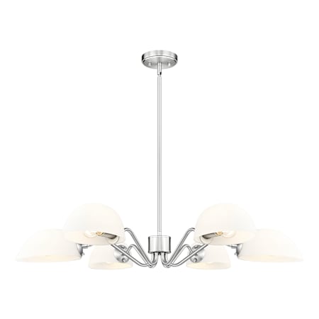 Z-Lite Breton 6 Light 39" Wide Chandelier Brushed Nickel