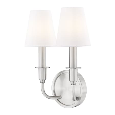 Z-Lite Tova 2 Light 14" Tall Wall Sconce Brushed Nickel