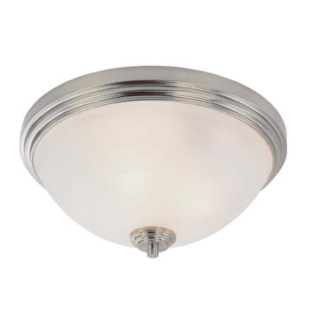 Z-Lite Chelsey 3 Light Flushmount Ceiling Fixture Brushed Nickel