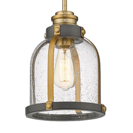 Z-Lite Burren 9" Wide Mini Pendant Bronze / Brass